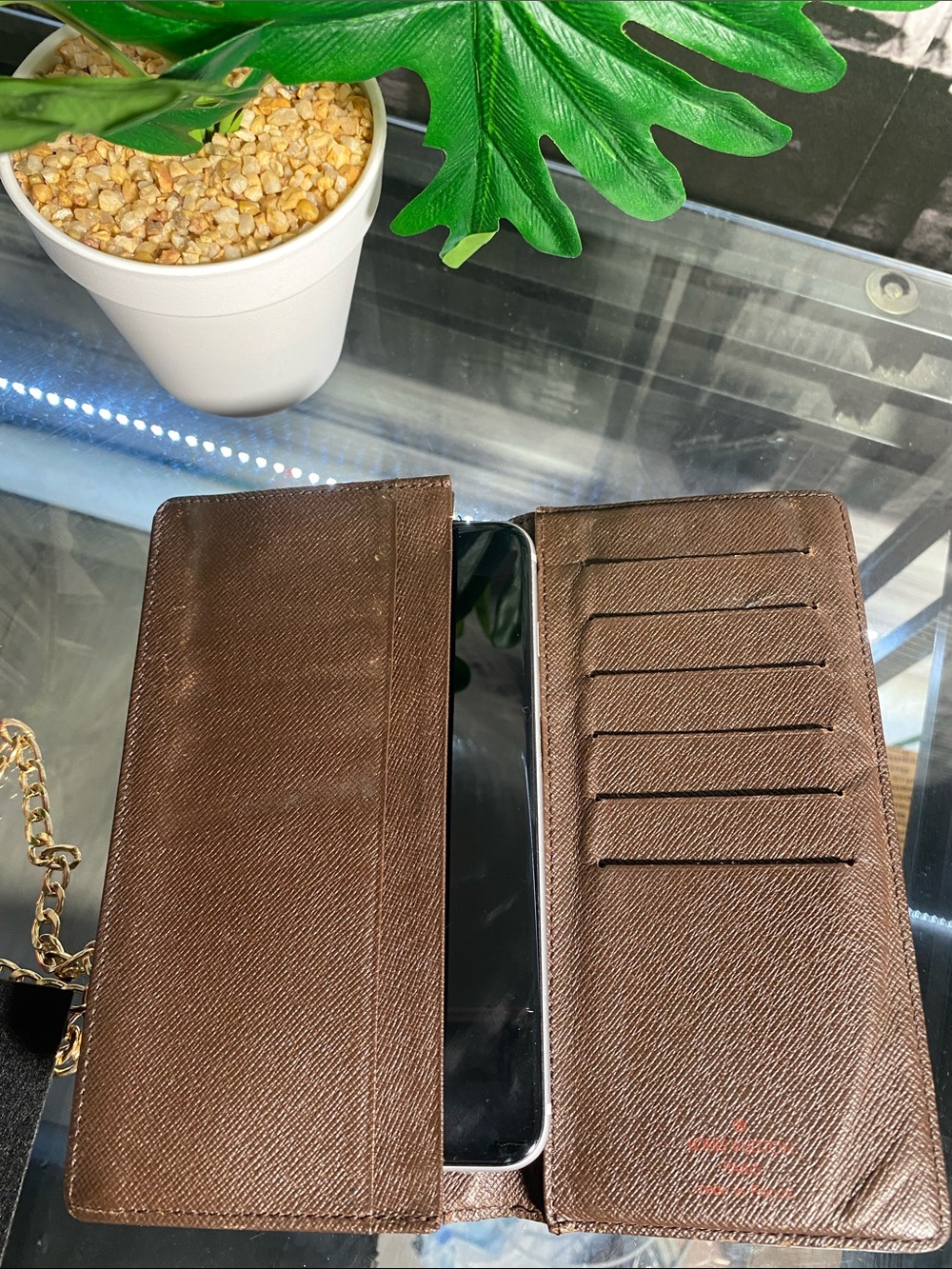 Authentic Louis Vuitton Damier Checkbook/Phone Long Wallet - Picture 8 of 16